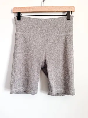 Gap Women's High-Waist Active Bike Shorts in Heather Gray Size Small thumbnail 2