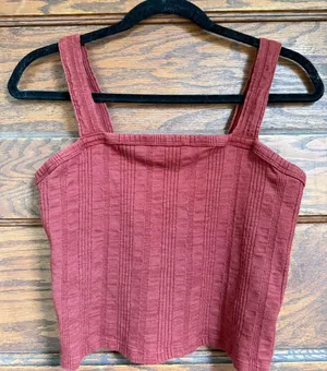 Red Tank Top American Eagle Cropped thumbnail 1