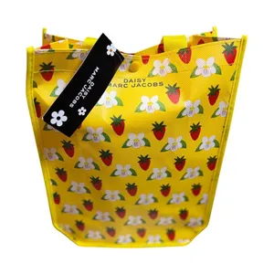 Daisy Marc‎ Jacobs Yellow Strawberry Tote Bag NWT Floral Picnic Shopper thumbnail 1