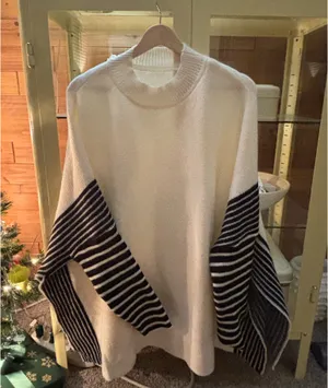Batwing Sweater Shein  thumbnail 3