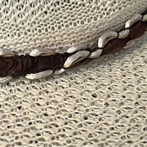NWT cowboy hat, polyester, mock straw hat, adult thumbnail 8