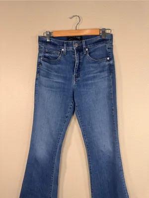 Veronica Beard Beverly Skinny Flare High Rise Jeans Womens 29 Blue Denim Fall thumbnail 14
