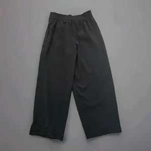 Lululemon Black Wide Leg Pants Women Size Small Asymmetrical Wrap Front Crop thumbnail 5