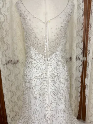 Spectacular New Mori Lee Heavily Beaded Wedding Gown thumbnail 5