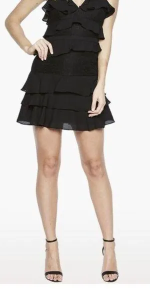Bardot Mini Dress Cocktail Layered Sleeveless Sz 4 thumbnail 10