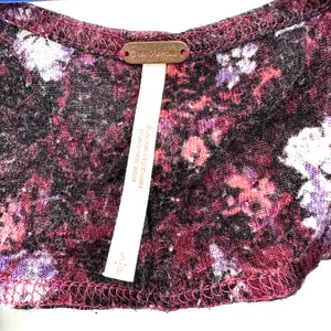 Free People size Small‎ tank top open back sleeveless top shirt blouse floral thumbnail 4