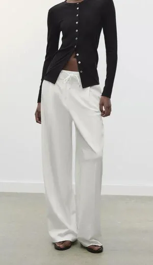 ZARA White Pants thumbnail 1