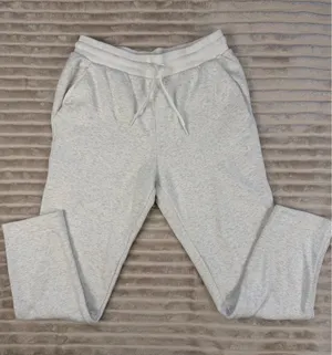 Athleta Jogger Pants Womens M Gray Sweatpants Zip Ankle Athleisure Lounge thumbnail 1