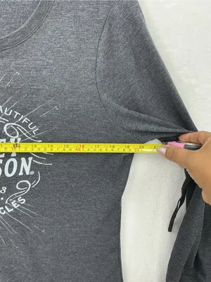 Harley-Davidson Women's Dark Charcoal Long-Sleeve Logo Tee thumbnail 4