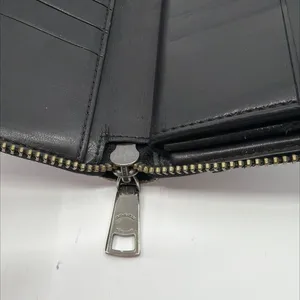 Coach Accordion Zip Brown/Black Signature Coated Canvas Wallet thumbnail 7