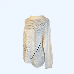 American Eagle chunky knit sweater oversized cream slouchy cozy 🤍 Size XS thumbnail 4