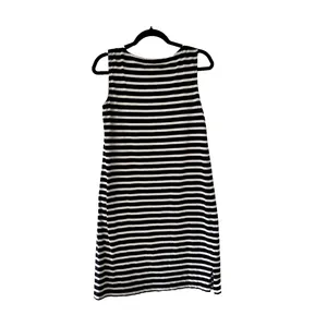 Talbots‎ Womens Navy White Striped Starfish Sleeveless Knit Shift Dress Small thumbnail 7