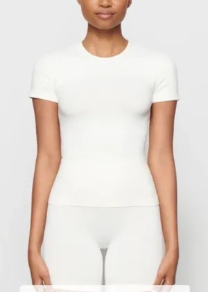 Skims Soft Smoothing Seamless T shirt Marble Top size S NWT thumbnail 1