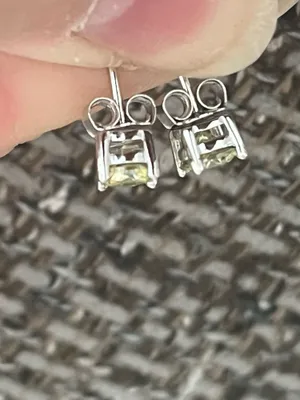 New Moissanite 1.0 carat Lemon Yellow Studs thumbnail 6