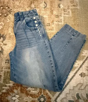 Democracy studded barrel jeans thumbnail 1