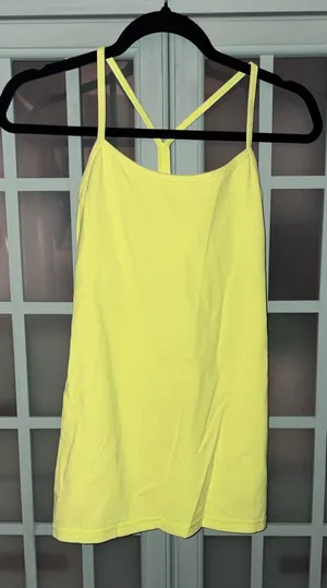Lululemon Tank Power Y Neon Yellow thumbnail 1