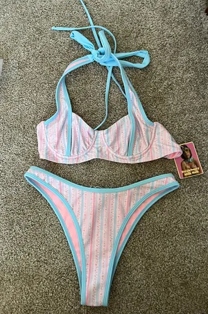 Strawberry Milk Mob bathing suit Blue Size M thumbnail 1