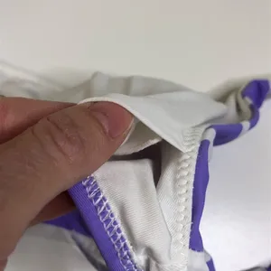Aerie Purple Striped Scoop Neck Bikini Set Sm thumbnail 6