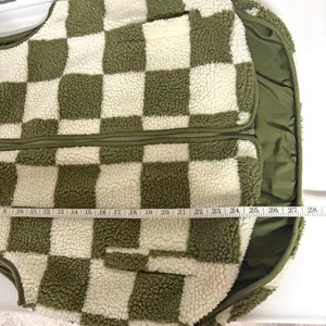 Double Zero Checkered Sherpa Vest thumbnail 8