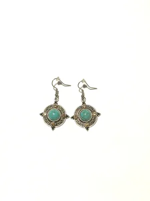 Turquoise charm earrings Blue thumbnail 2