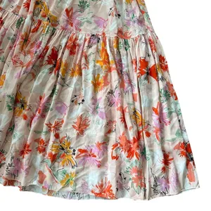 NEW Tanya Taylor Floral Silk Maxi Dress Pink thumbnail 9