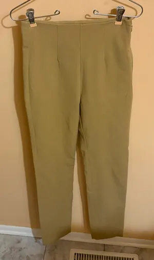 NWT Reformation Tan Pull On Pants thumbnail 1