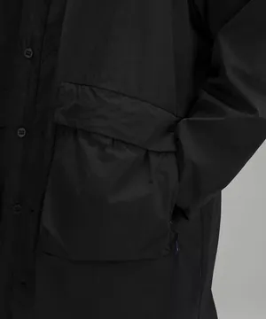 LAB Oversized Long Coat Jacket Black BLK Men's Size M NWT thumbnail 4