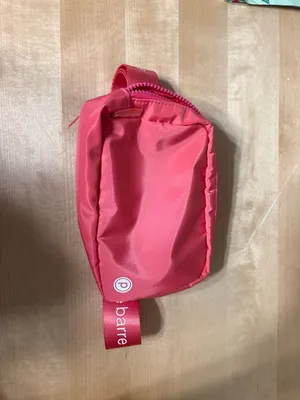 Pure Barre Pink Nylon Belt Bag Fanny Pack thumbnail 2
