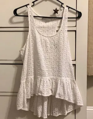 inLUV White tank top thumbnail 1