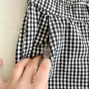 Hollister | NWT Gingham Crop Tank & High-Rise Pants Set in‎ Black White thumbnail 6