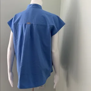 Figs Blue Rafaela Scrubs Top Small thumbnail 7