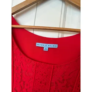 Antonio Melani Red‎ Lace Dress Size 6 thumbnail 7