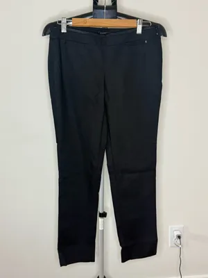 White House Black Market Perfect Form Slim Leg Ankle Pants Black Size 4R thumbnail 2