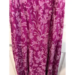 Universal Threads Purple Floral Ruffle Sleeve Maxi Sundress Small NWOT thumbnail 5