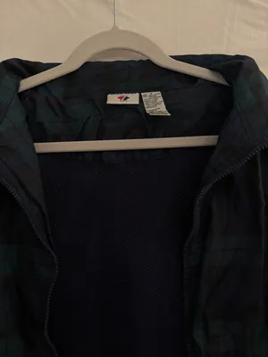 Jerzees Dark Plaid Windbreaker thumbnail 7