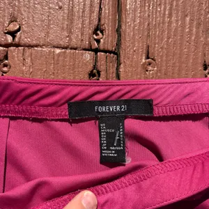 Forever 21 S silky satin hot pink midi skirt thumbnail 2