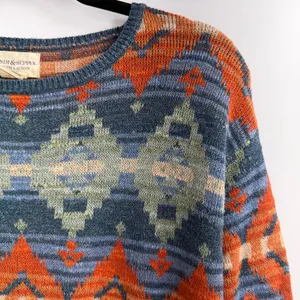 Denim & Supply Ralph Lauren Sweater XS Southwestern Aztec Cotton Oversized thumbnail 2