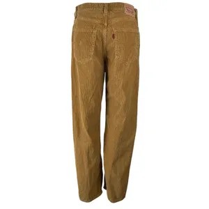 Levi's 94 Baggy Women's Tan Corduroy High Rise Wide Leg Trousers Pants Size M thumbnail 3