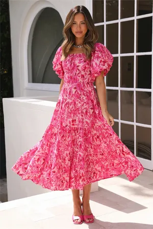 Hello Molly Midi Dress Pink thumbnail 2