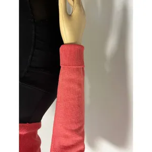 Vintage Grey Deer Coral Pink Wool Cardigan Polo Collar Button Front Sweater 36 thumbnail 7