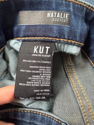 KUT from the Kloth Womens Natalie Bootcut Jeans medium Wash Denim Size 10 thumbnail 6