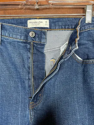 Abercrombie Curve Love Ultra High Rise Ankle Straight Jeans 31 Dark Wash Y2K thumbnail 3