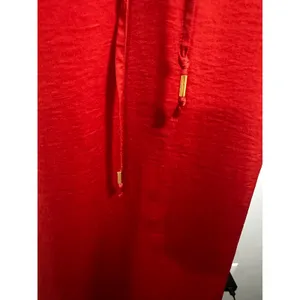 Banana Republic‎ Rust Red Drawstring Waist Spaghetti Strap Midi Dress Womens 0 thumbnail 3