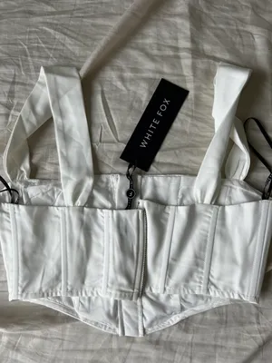 White Fox Boutique White Crop Top thumbnail 2