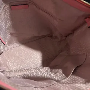 Pink Kate Spade Tote Bag with Pink Lining zip closure thumbnail 8