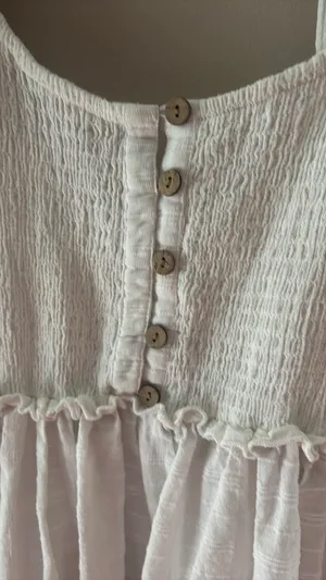 Free People White Graduation Sundress thumbnail 2
