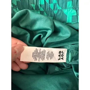 JoyLab Green Geometric Active Shorts Women’s XL High Waist Workout Running Short thumbnail 3