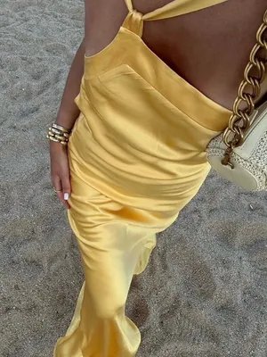 Arcina Ori yellow dress Monique Dress in color sunshine thumbnail 5
