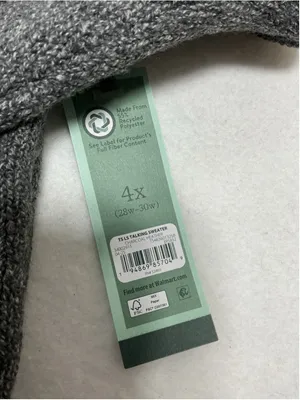 Womans NWT Terra & Sky Pullover Holiday Sweater 4X Gray Says Cheers thumbnail 3