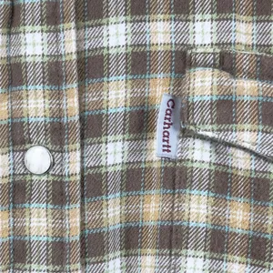 Carhartt Women Flannel Shirt Large Western Workwear Heritage Grunge Street Retro thumbnail 4